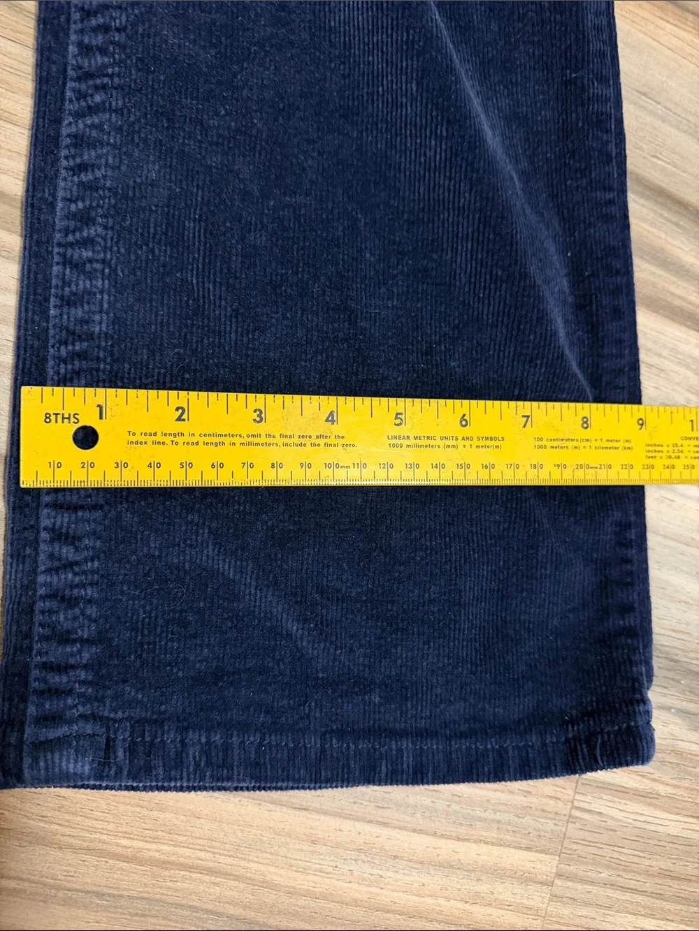 True Religion Jeans Mens Size 42 Navy Cotton Corduroy Straight Leg Classic
